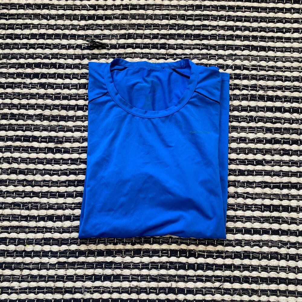 🌿Patagonia Mens Short Sleeve Blue Base Layer Common Threads Shirt S